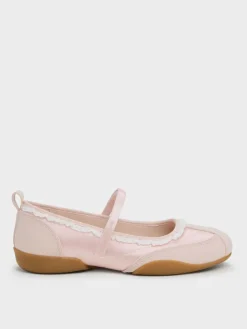 Louise Lace-Trim Mary Jane Sneakers