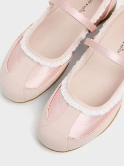 Louise Lace-Trim Mary Jane Sneakers