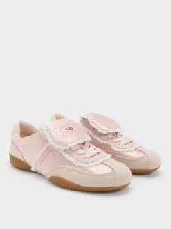 Louise Lace-Trim Sneakers