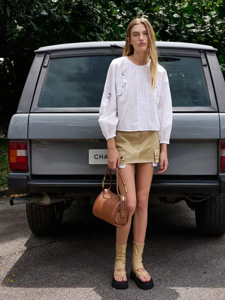 Lyla Tubular Slouchy Shoulder Bag
