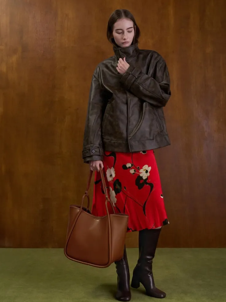 Lyla Tubular Slouchy Tote Bag