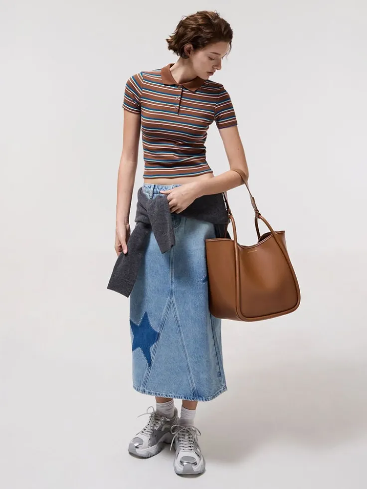 Lyla Tubular Slouchy Tote Bag