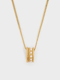 Maeve Pearl-Embellished Necklace