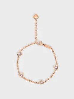 Malorie Crystal Heart Bracelet