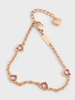 Malorie Crystal Heart Bracelet