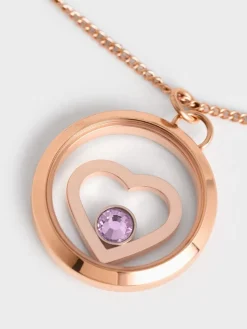 Malorie Crystal Heart Necklace