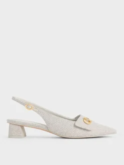 Marley Tweed Slingback Pumps