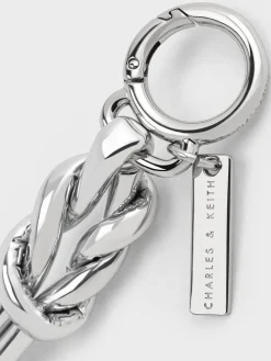 Metallic Knotted Rope Charm