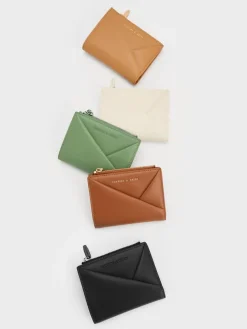 Midori Geometric Top-Zip Wallet