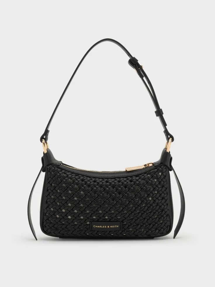 Mini Calla Woven Shoulder Bag