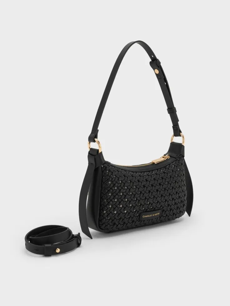 Mini Calla Woven Shoulder Bag