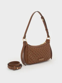 Mini Calla Woven Shoulder Bag
