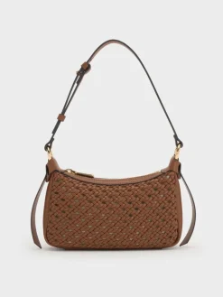 Mini Calla Woven Shoulder Bag