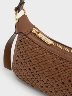 Mini Calla Woven Shoulder Bag