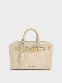 Mini Delfina Belted Tote Bag