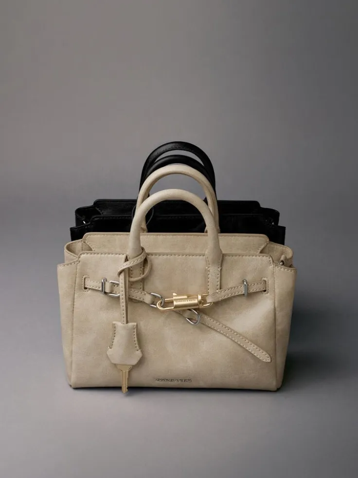 Mini Delfina Belted Tote Bag