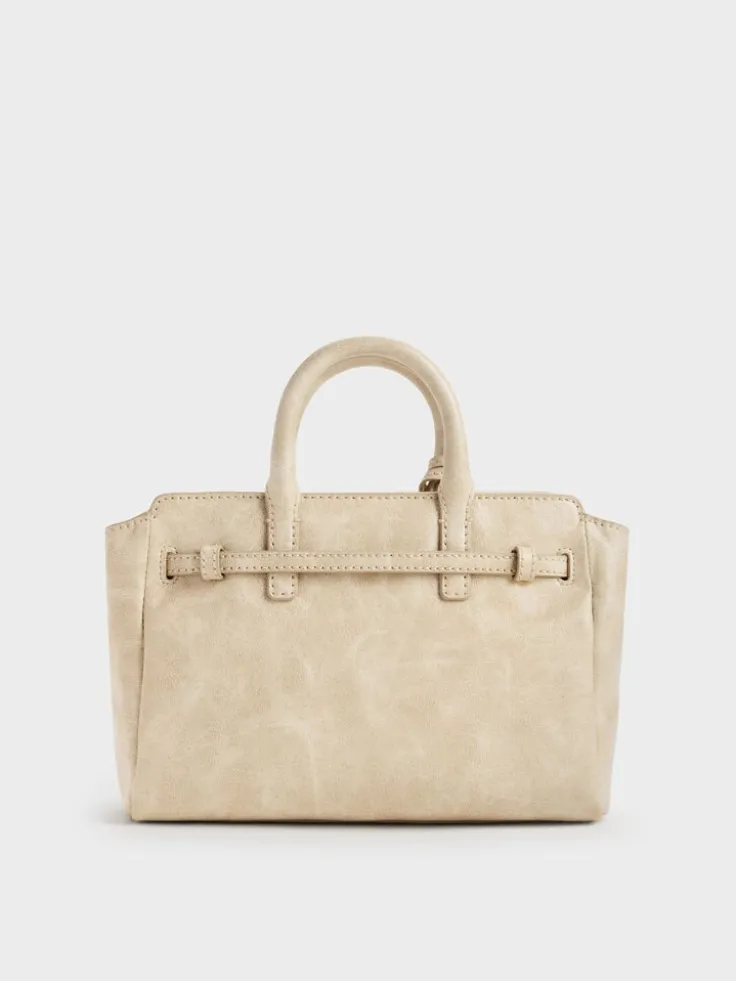 Mini Delfina Belted Tote Bag