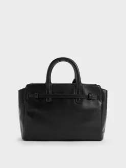 Mini Delfina Belted Tote Bag