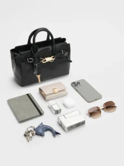 Mini Delfina Belted Tote Bag