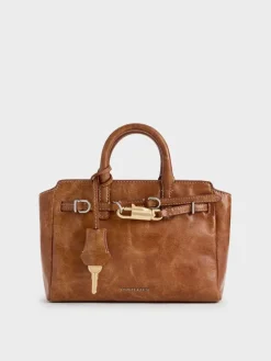 Mini Delfina Belted Tote Bag