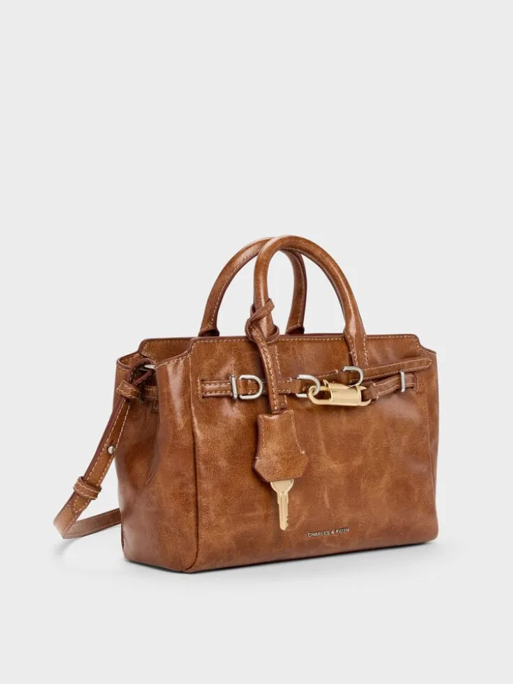 Mini Delfina Belted Tote Bag