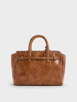 Mini Delfina Belted Tote Bag