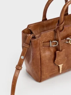 Mini Delfina Belted Tote Bag