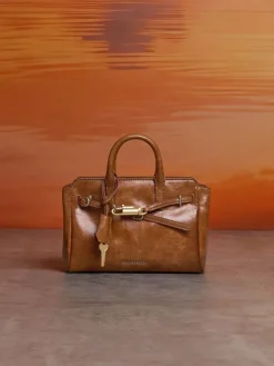 Mini Delfina Belted Tote Bag