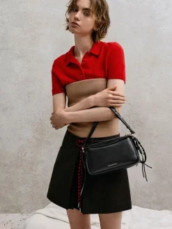 Mini Haylen Braided-Charm Shoulder Bag