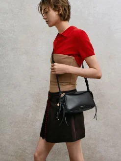 Mini Haylen Braided-Charm Shoulder Bag