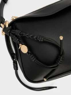 Mini Haylen Braided-Charm Shoulder Bag