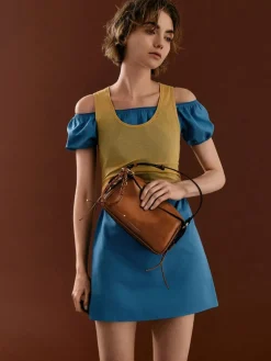 Mini Haylen Braided-Charm Shoulder Bag