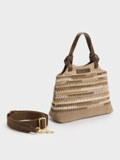 Mini Ida Multi-Stripe Knitted Tote Bag
