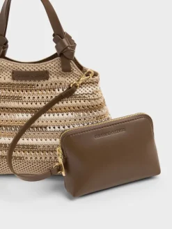 Mini Ida Multi-Stripe Knitted Tote Bag