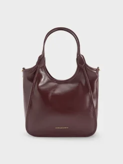 Mini Sianna Crinkle-Effect Slouchy Tote Bag