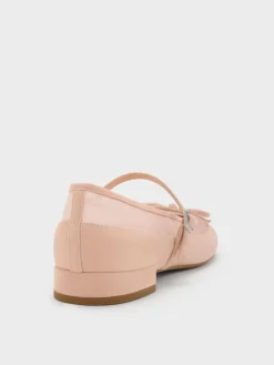 Mulligan Faux Suede & Mesh Mary Janes