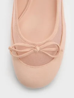 Mulligan Faux Suede & Mesh Mary Janes