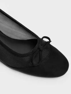 Mulligan Mesh Bow Slingback Pumps