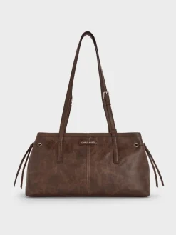 Noane Elongated-Handle Shoulder Bag