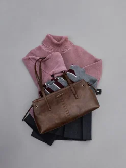 Noane Elongated-Handle Shoulder Bag