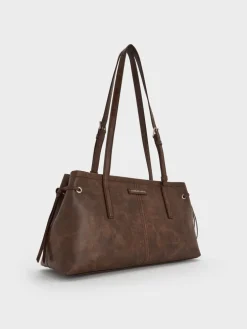 Noane Elongated-Handle Shoulder Bag