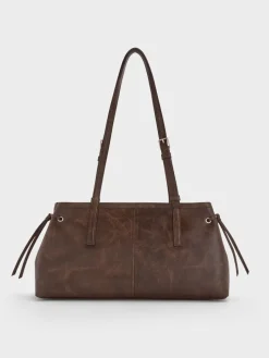 Noane Elongated-Handle Shoulder Bag