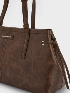 Noane Elongated-Handle Shoulder Bag