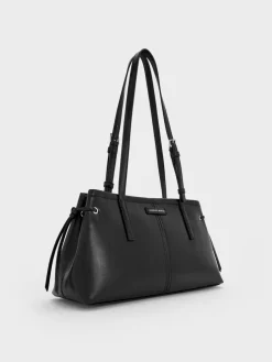 Noane Elongated-Handle Shoulder Bag