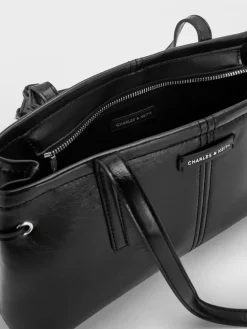 Noane Elongated-Handle Shoulder Bag