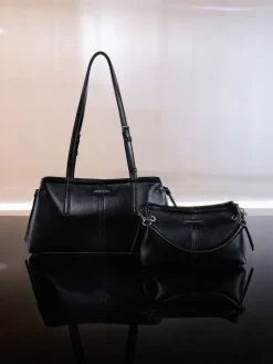 Noane Elongated-Handle Shoulder Bag