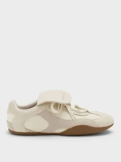 Nylon & Suede Top-Flap Sneakers