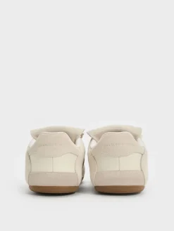 Nylon & Suede Top-Flap Sneakers