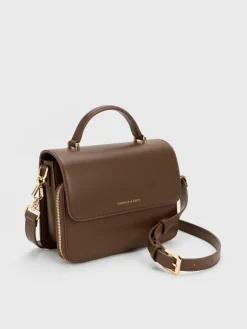 Octavia Front Flap Top Handle Bag