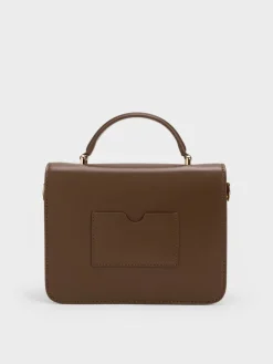 Octavia Front Flap Top Handle Bag